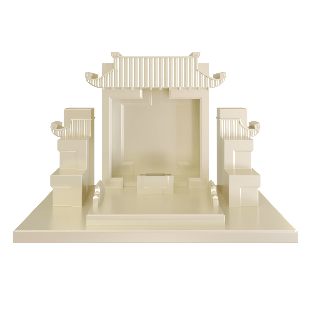 Bàn thờ tam cấp mãn đường vàng kim