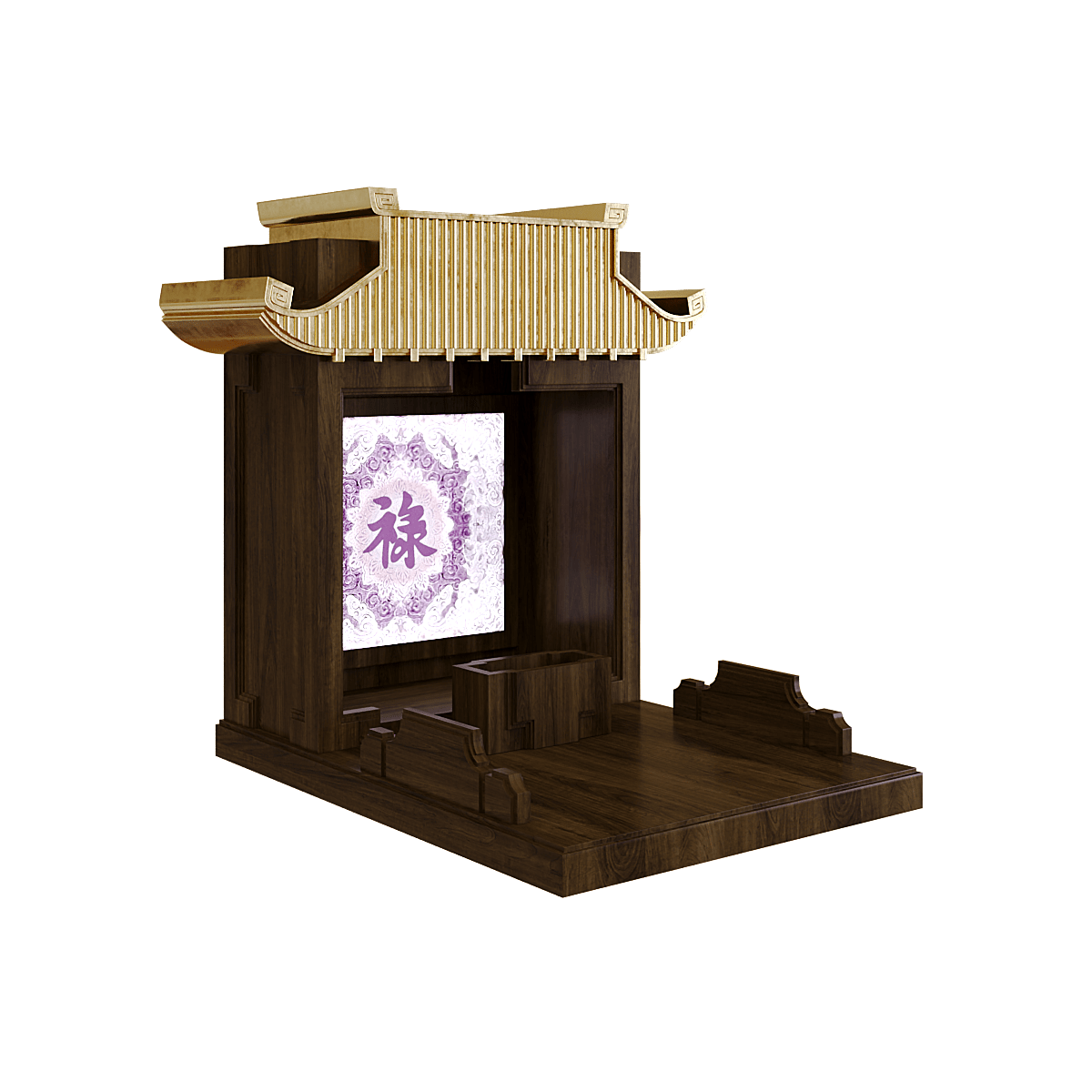 ban-tho-than-tai-dat-vang-man-duong-truc-chi-nau-bach-1 bàn thờ thần tài dát vàng mãn đường trúc chỉ nâu bách 1