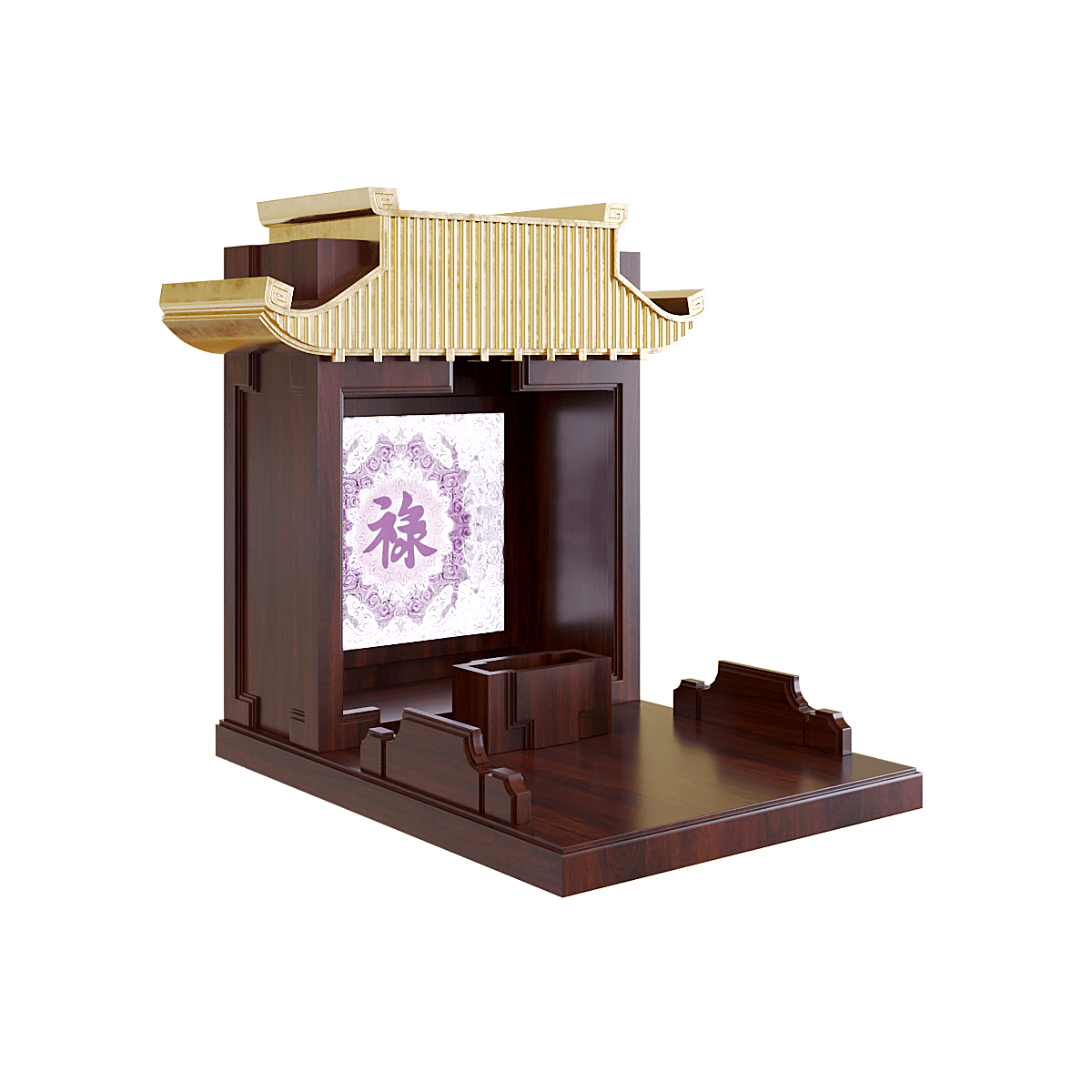 ban-tho-than-tai-dat-vang-man-duong-truc-chi-nau-vang-1 bàn thờ thần tài dát vàng mãn đường trúc chỉ nâu vang 1