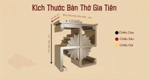 kích thước bàn thờ gia tiên
