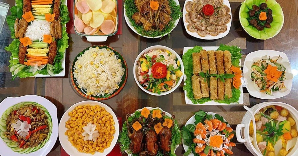 Mâm cúng mặn rằm tháng giêng
