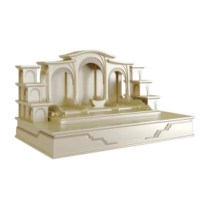 BỘ BAN THỜ THẦN TÀI TAM CẤP NHẬT QUANG + BỤC THƯỢNG VÂN